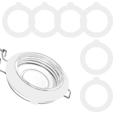 Lot de 10 joints en silicone de 11.4 cm pour bocaux de conservation - Joint hermétique en caoutchouc - Ronds d'étanchéité en caoutchouc anti-fuite pour