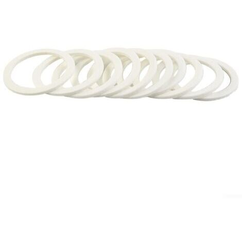 Lot de 10 joints pour couvercle de bouchon IBC, joint de rechange en mousse PE S60 x 6, blanc, pour valve de seau de réservoir de pluie