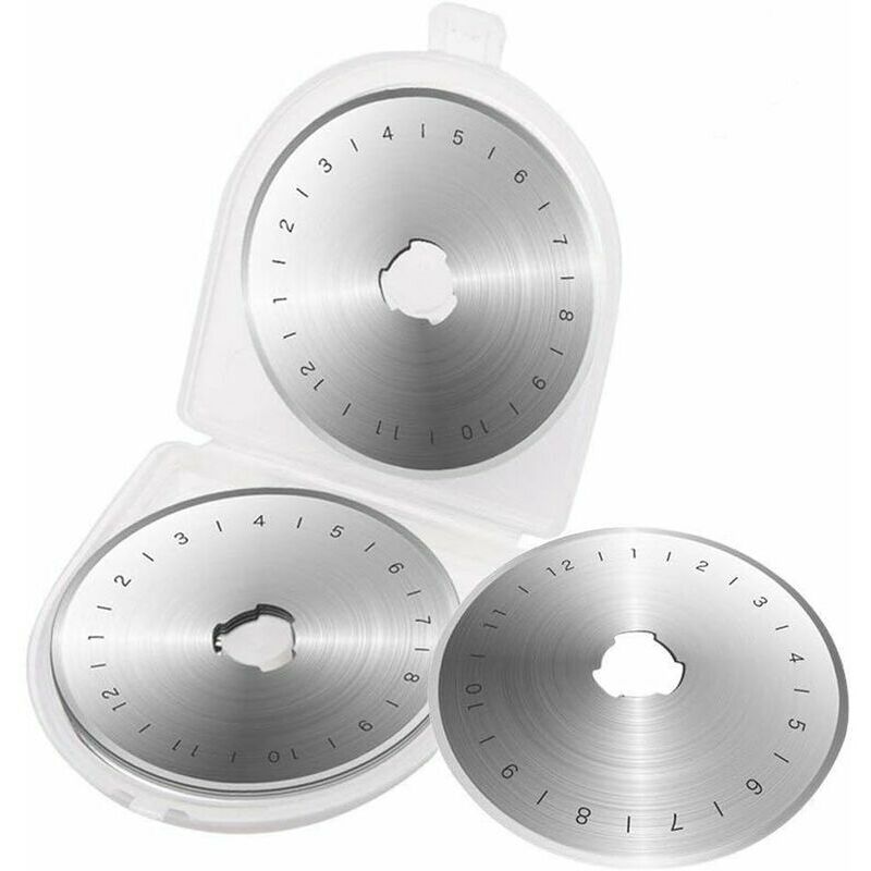 Lot de 10 lames de rechange en acier avec échelle pour Fiskars, Olfa, Truecut et Martelli 45 mm