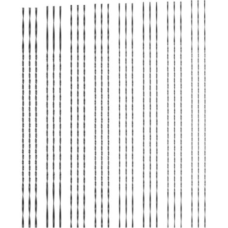 Lot de 10 lames de scie à chantourner avec dents en spirale pour métal, bois, plastique, sciage, coupe du bois, fabrication de bijoux, travail des métaux, artisanat, 130 mm (1, 2, 4, 5, 6)