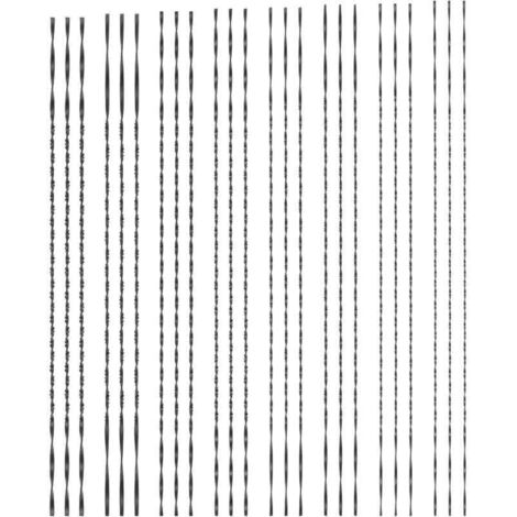 Lot de 10 lames de scie à chantourner avec dents en spirale pour métal, bois, plastique, sciage, coupe du bois, fabrication de bijoux, travail des métaux, artisanat, 130 mm (1, 2, 4, 5, 6)