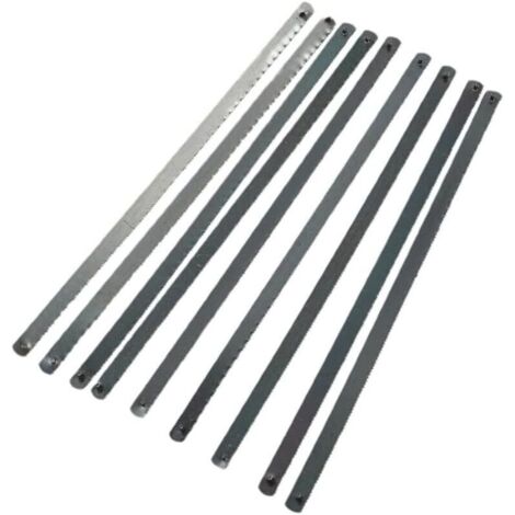 Lot de 10 lames de scie à métaux 300 mm 24 dents, multi-usages pour le travail du bois