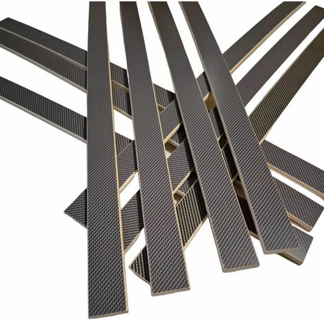 Lot de 10 lattes pour sommier et lit  780x38x8 mm  Bois hêtre durable - 7 plis