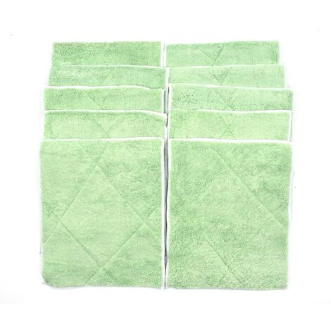 Lot de 10 Lavettes  microfibres en bambou 25x20cm , nettoie toutes les surfaces sans trace