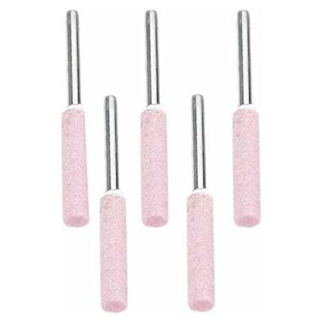 Lot de 10 Limes d'affûtage pour Polissage de Tronçonneuse ,Tête de Polissage de Meulage en Diamant de 4,8 mm