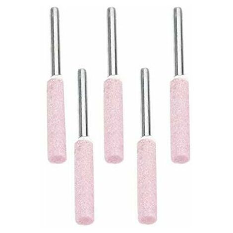 Lot de 10 Limes d'affûtage pour Polissage de Tronçonneuse ,Tête de Polissage de Meulage en Diamant de 4,8 mm