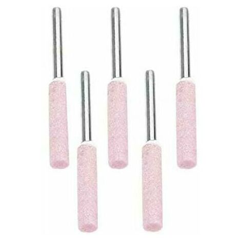 Lot de 10 Limes d'affûtage pour Polissage de Tronçonneuse ,Tête de Polissage de Meulage en Diamant de 4,8 mm