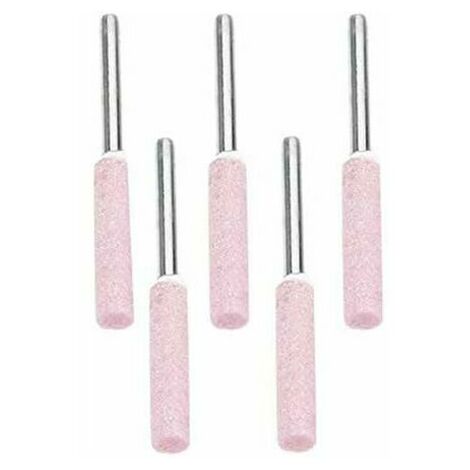 Lot de 10 Limes d'affûtage pour Polissage de Tronçonneuse ,Tête de Polissage de Meulage en Diamant de 4,8 mm