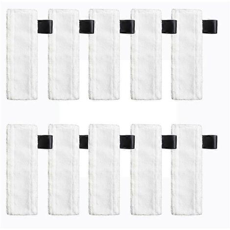 Lot de 10 lingettes de rechange en microfibre pour nettoyeurs vapeur Karcher Easyfix SC2, SC3, SC4 et SC5