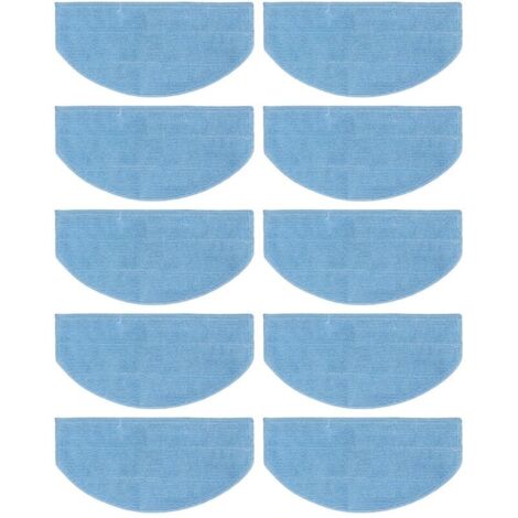 Lot de 10 lingettes de rechange lavables pour aspirateurs robots Tikom G8000, G8000 Pro et Laresar Evol 3.