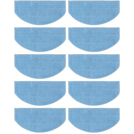 Lot de 10 lingettes de rechange lavables pour aspirateurs robots Tikom G8000, G8000 Pro et Laresar Evol 3.