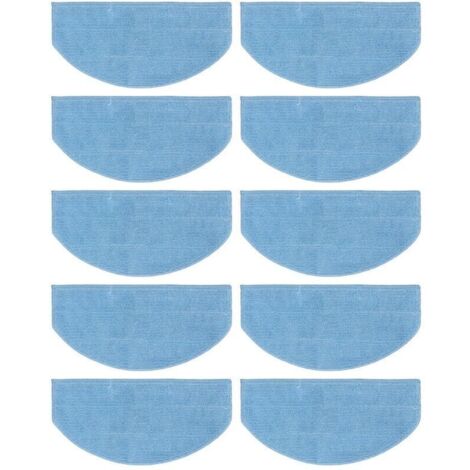 Lot de 10 lingettes de rechange lavables pour aspirateurs robots Tikom G8000, G8000 Pro et Laresar Evol 3.