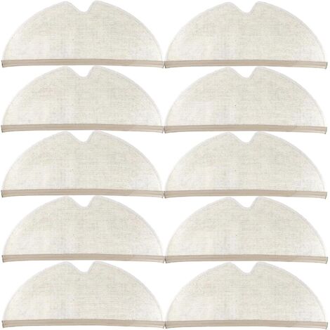 Lot de 10 lingettes nettoyantes pour Xiaomi Roborock S5 Max, S6 Pure, S6 Maxv, S5, S51, S50, S55, E25 et E35