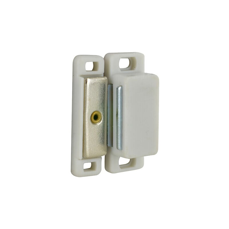 Loqueteau magnétique pat gmob - pose en applique à visser - force 6 kg - blanc - Interges