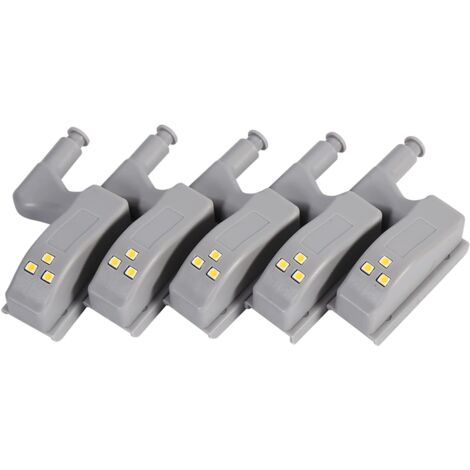 Lot De 10 LumièRes à CharnièRe Led En Forme De Lotus, LumièRes De CharnièRe à Capteur Led Pour Armoires, Placards, Cuisines, Veilleuses Pour Armoires, Placards, Armoires De Cuisine, LumièRe Froide