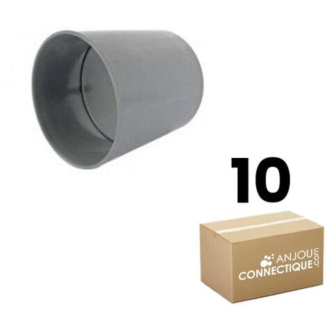 Lot de 10 Manchons avec butée Femelle Femelle PVC Ø40 - First Plast