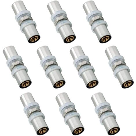 Lot de 10 Manchons égaux D20 multicouche à sertir RBM profil TH-H-U-B-F
