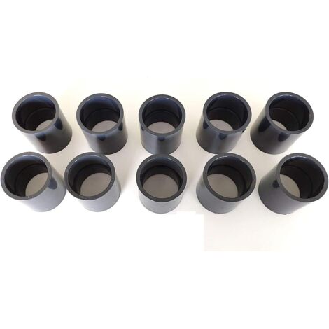 Lot de 10 manchons en PVC 40 mm à coller