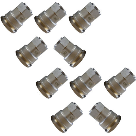 Lot de 10 Manchons Laiton droit PEHD Ø25 Femelle Écrou libre 3/4" (20/27) - ACS 16 Bars - Arco