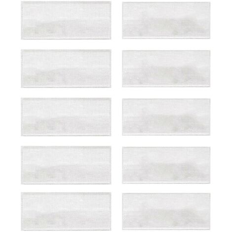 Lot de 10 marque-places rectangulaires en acrylique transparent pour mariage, vierges, avec noms des invités et décoration pour événements festifs.