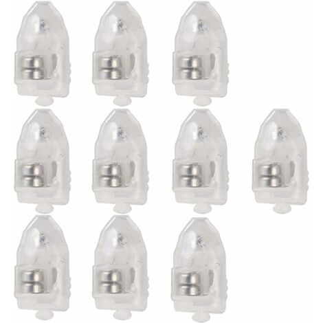 Lot de 10 mini ballons lumineux à LED pour lanternes en papier (bleu)