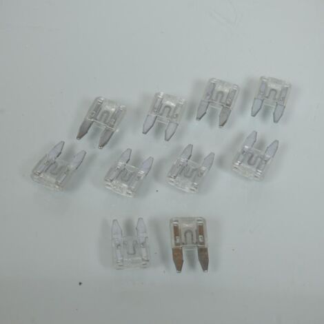 Lot de 10 mini fusible 11x16x4mm plat enfichable de 25A pour moto