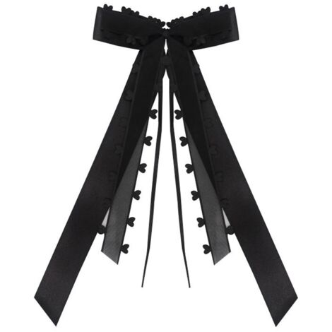 Lot de 10 nœuds décoratifs pour voiture de mariage, rubans pour voiture de mariage, nœuds pour voiture de mariage (noir)