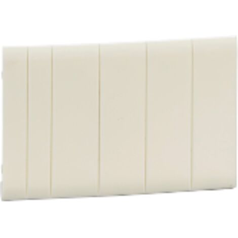 Lot de 10 obturateurs blanc de largeur 5 modules fractionnables pour coffret modulaire Pragma