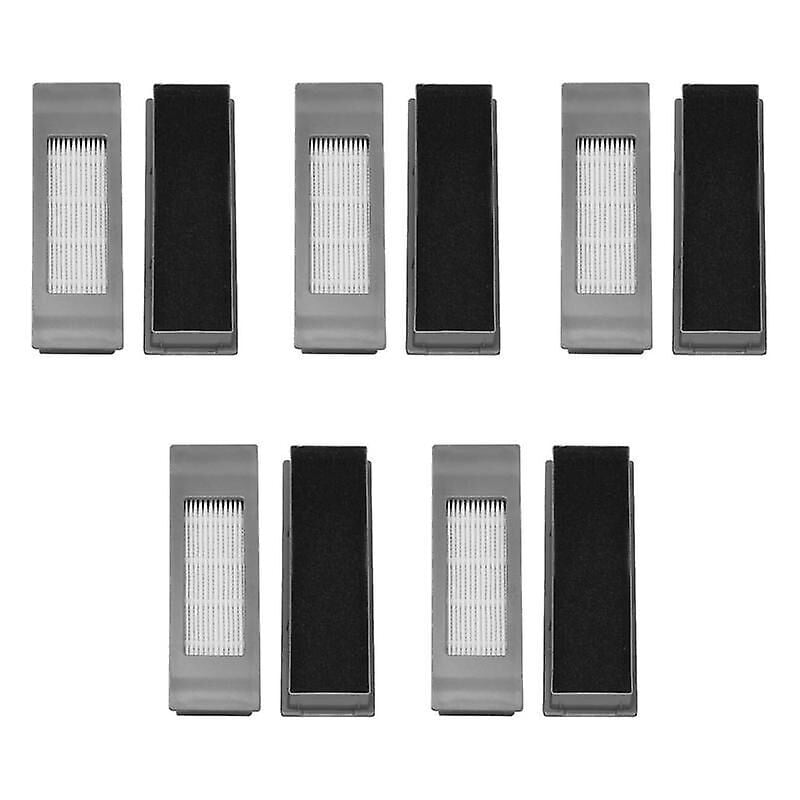 Lot de 10 paires de filtres de balayage en coton compatibles Ecovacs Deebot Ozmo T5/n8/n5/t8