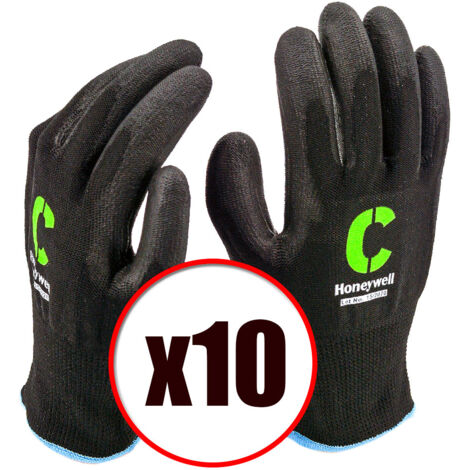 Lot de 10 paires de gants de travail en PU anti coupure Vertigo PU5 EN388 Taille - Taille 8