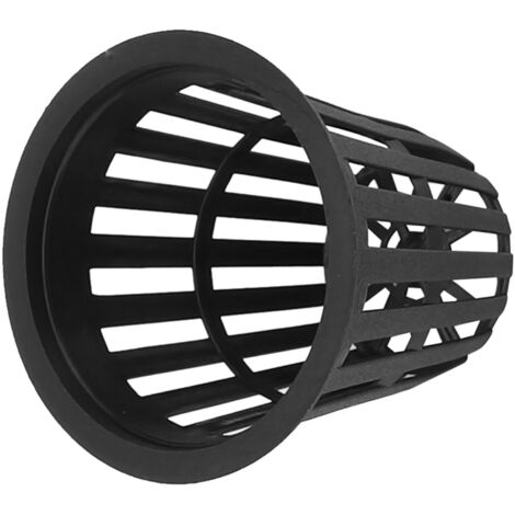 Lot de 10 paniers hydroponiques en plastique durable et sûr pour la culture en jardin ou balcon (noir)