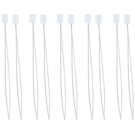 Lot de 10 passe-fil aiguille 20 cm, outil de couture facile à enfiler pour fil long.