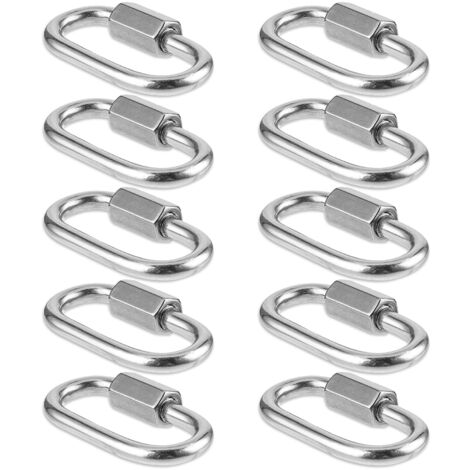 Lot De 2 Mousquetons Triangulaires Acier Inox - Rapide, Camping, Randonnée