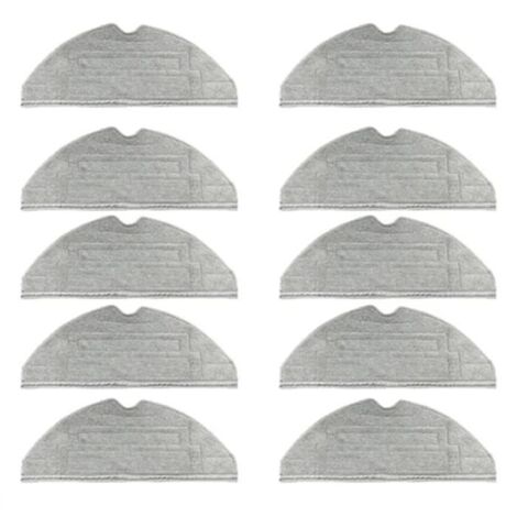 Lot de 10 pièces d'accessoires et de chiffons de nettoyage compatibles avec les aspirateurs robots Roborock S8/S8+, S8 Pro et G20.-AquaForge