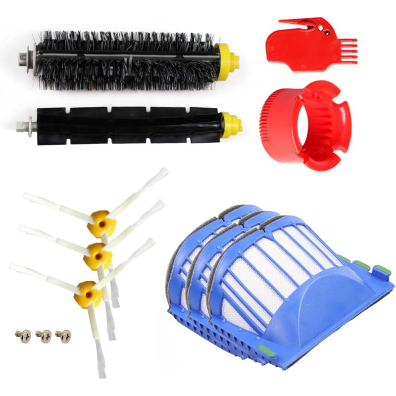 Lot de 10 pièces de rechange pour aspirateur iRobot Roomba 600 Series 694 692 690 680 660 665 651 650 614 & 500 Series 595 585 564