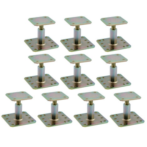 SIMPSON STRONG TIE Lot de 10 Pieds de poteau réglables APRN100/150 SIMPSON