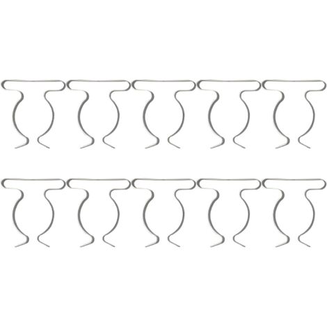 Lot de 10 pinces à ressort pour outils Support mural robuste (50 mm)