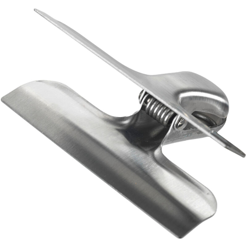 Wenko - Lot de 10 pinces de fermeture Pince fraîcheur, Conservation des aliments, Idéal pour refermer les emballages ouverts, Acier Inox, 7,6x3,5x6,3