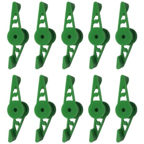 Lot de 10 pinces de modelage à 360° pour la formation des plants de tomates.