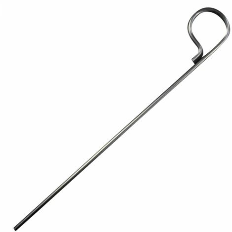Lot de 10 pitons fixes gazon en inox 29 cm  - Linxor