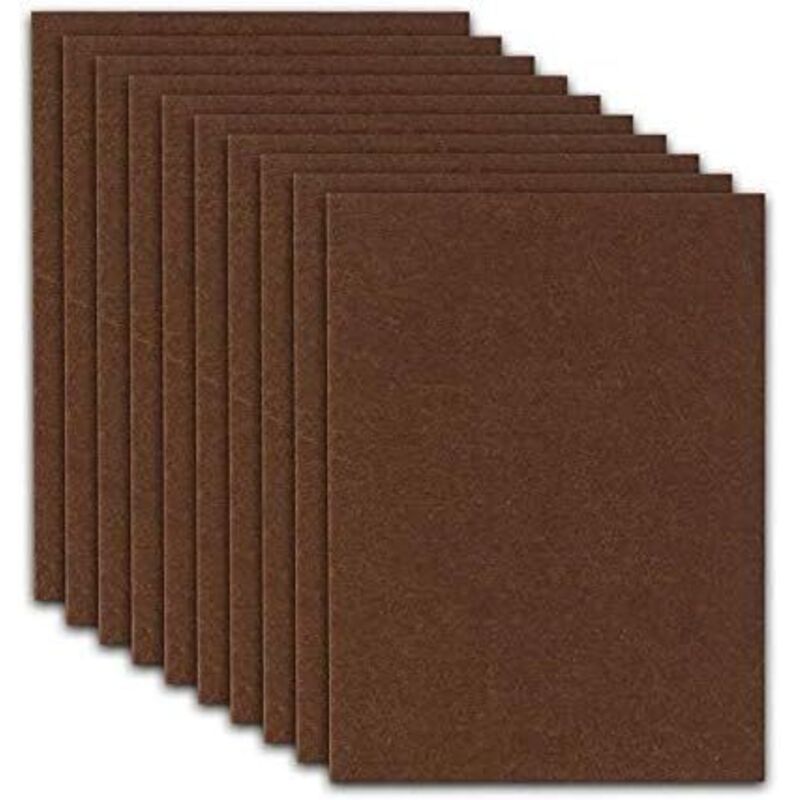Lot de 10 plaques en feutre avec adhésif pour patins de meubles et protection du sol, à découper selon la forme de votre choix (15 cm x 10 cm x 3 mm) Lot de 10 plaques en feutre avec adhésif pour patins de meubles et protection du sol, à découper selon la forme de votre choix (15 cm x 10 cm x 3 mm)
