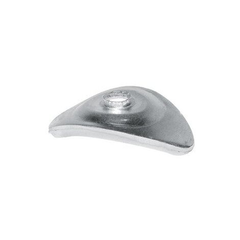 Lot De 10 Plaquettes, L.38 Mm Aluminium Bol-Fixations