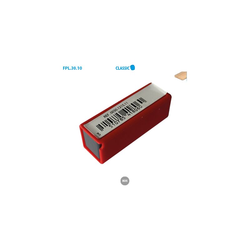 Leman - Boite de 10 plaquettes réversibles au carbure biais 5° Classic coupe gauche Larg. 12 Long. 30 Ep. 1,5mm