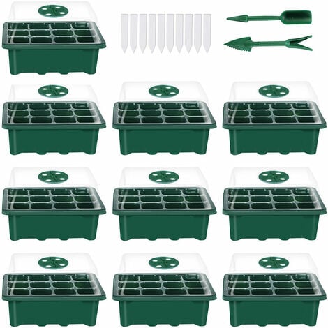 Oniissy Lot de 6 plateaux de germination pour plantes - Bac de