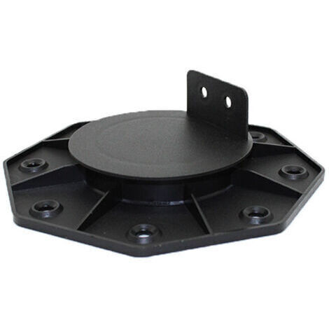 Lot de 10 PLOT RÉGLABLE DE 30 À 60 MM POUR TERRASSE BOIS ET COMPOSITE - Noir