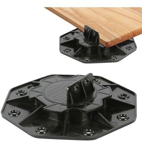 Lot de 10 plots de terrasse réglables en hauteur 18-30 mm - Pieds de réglage pour terrasse - Plaques de terrasse - Sous-construction