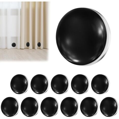 Lot de 10 poids magnétiques pour rideau de douche, fixation stable et discrète avec boîte de rangement