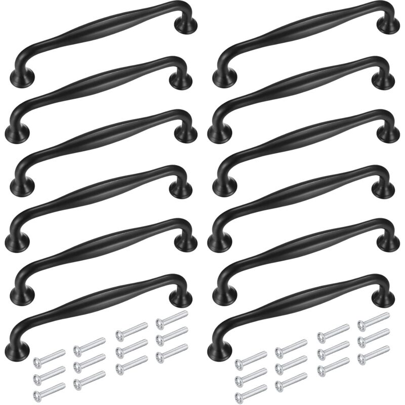 Lot de 10 Poignee de Meuble Cuisine Distance de Trous 96MM Poignées de Porte d'Armoire avec Vis Lot de 10 Poignee de Meuble Cuisine Distance de Trous 96MM Poignées de Porte d'Armoire avec Vis