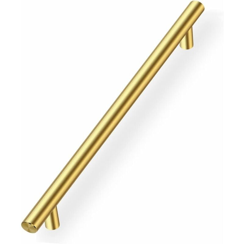 Lot de 10 Poignee de Meuble Cuisine Doree,Poignée Meuble Poignée de Tiroir Entraxe 192mm Poignée de Porte Dorée Poignée Placard Cuisine Poignee