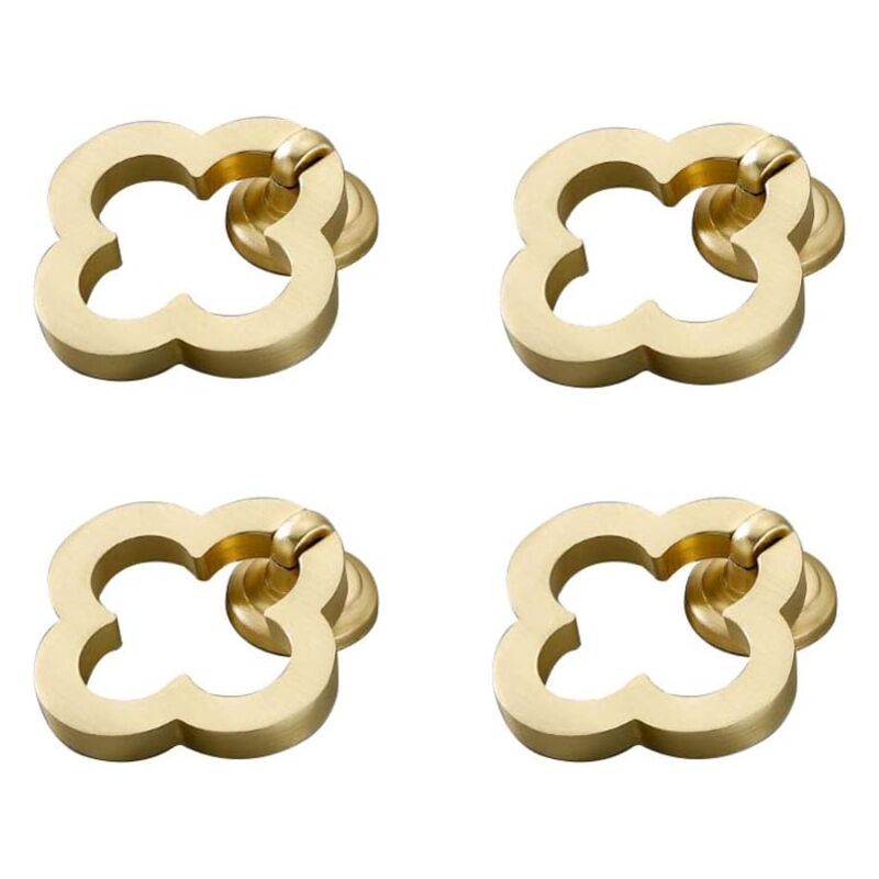 Lot de 10 poignées de placard de cuisine en alliage de zinc massif - Trou unique - Pour table de chevet, tiroir, poignée de meuble